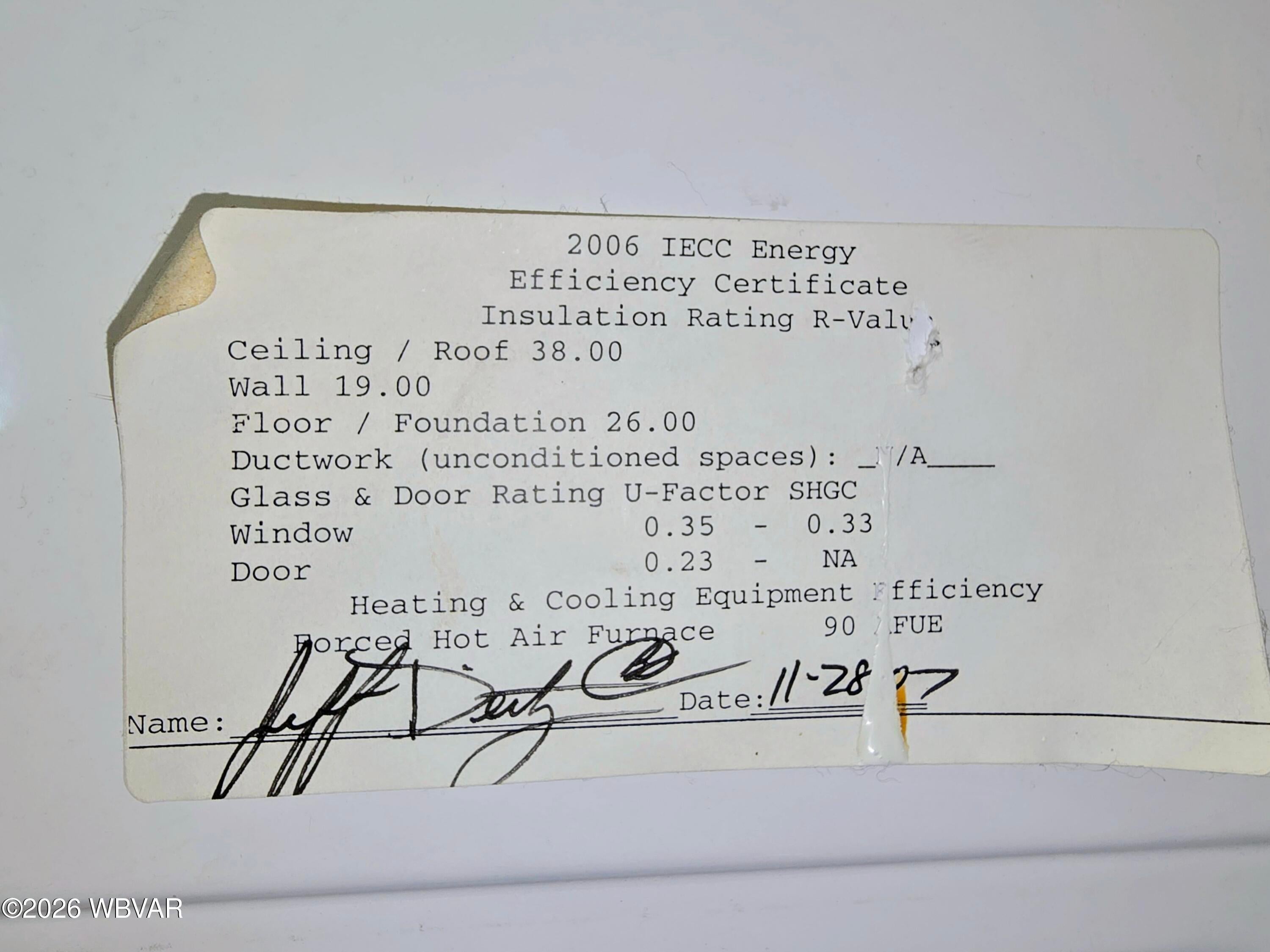 3187 Middle Road Jersey Shore, PA 17740 - Photo 41 of 44 ENERGY CERTIFICATE