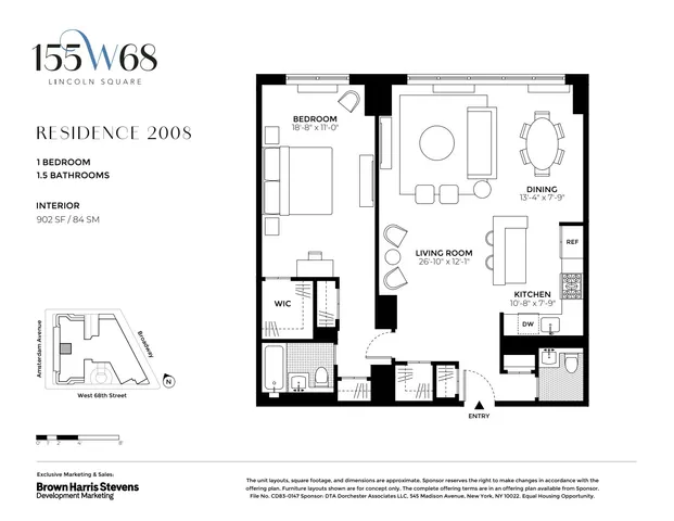 $1,415,000 | 155 West 68th Street, Unit 2008 | Upper West Side