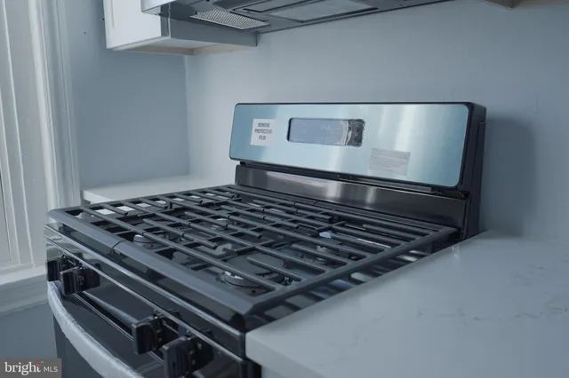 a close view of a stove