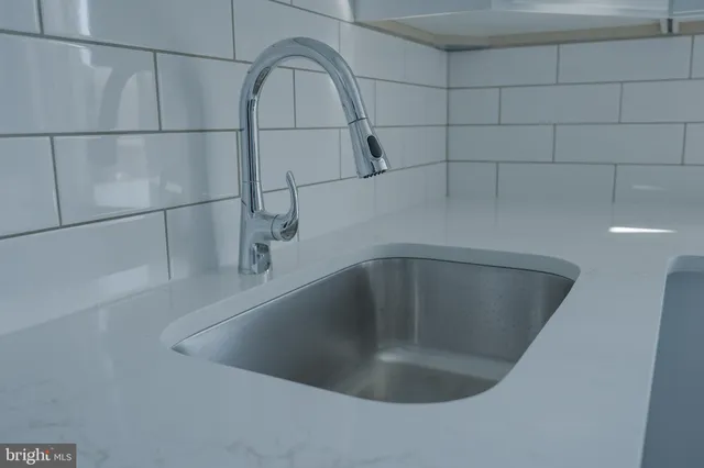 a close view of sink