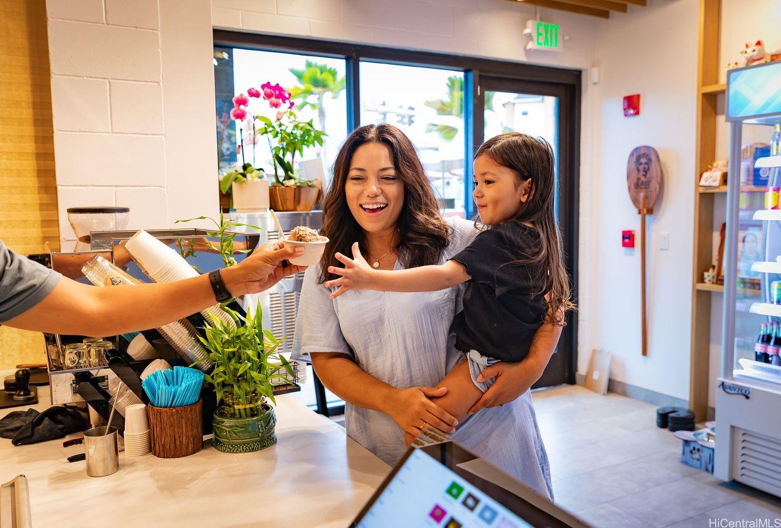 91-4099 Hikuono Street, Unit 1412 Kapolei, HI 96707 - Photo 17 of 19 Neighborhood shops include ice cream, pizza, and coffee.