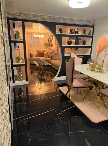 a room with gym equipment