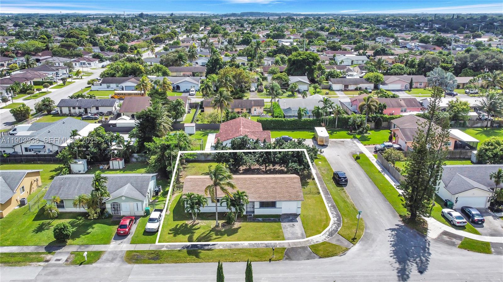 13224 Southwest 253rd Terrace Homestead, FL 33032 - Photo 7 of 19 an aerial view of residential houses with outdoor space and swimming pool
