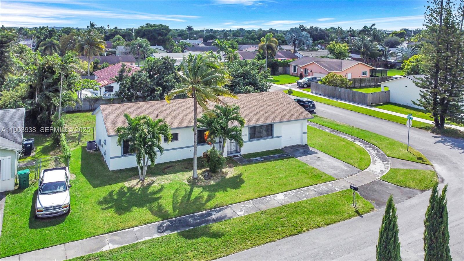 13224 Southwest 253rd Terrace Homestead, FL 33032 - Photo 10 of 19 an aerial view of a house with a garden