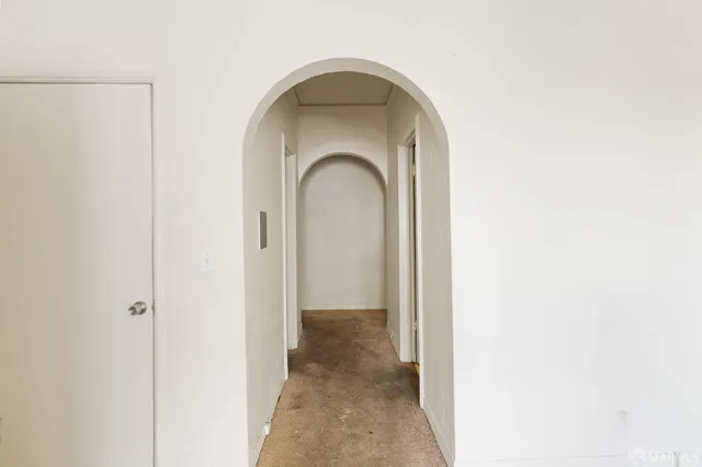 a view of a livingroom with a pathway