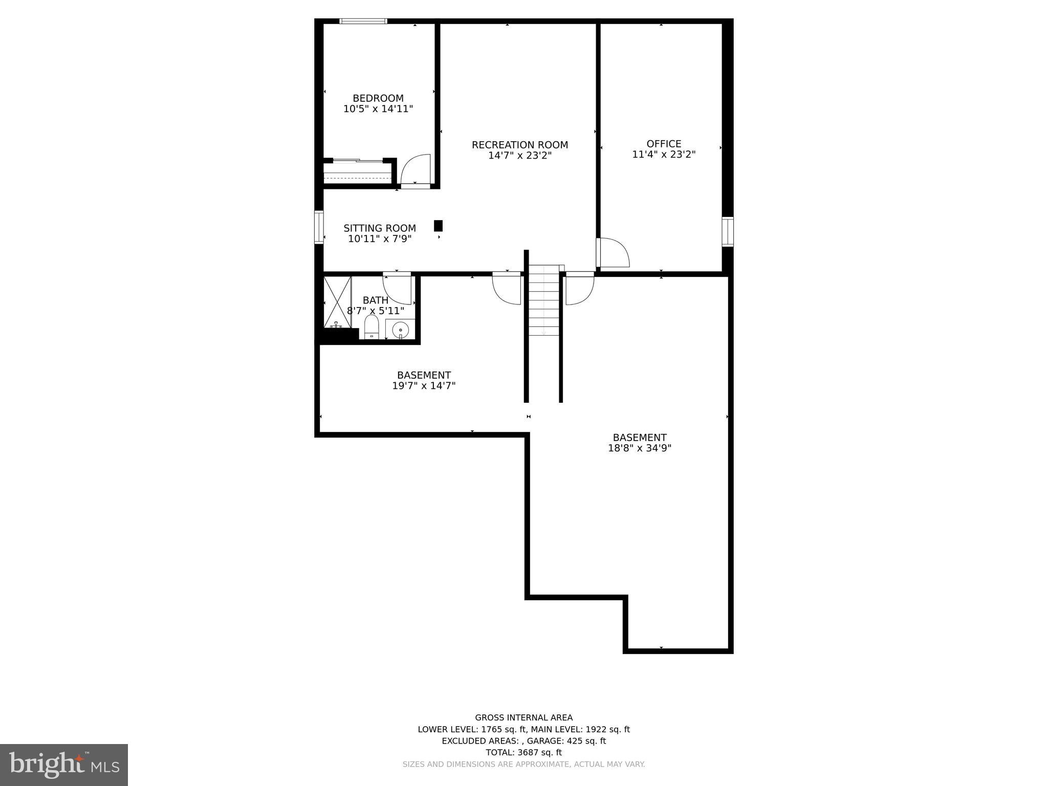 133 Bay Hill Road Magnolia, DE 19962 - Photo 30 of 45 Basement Floor Plan