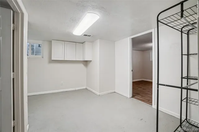 a view of closet area