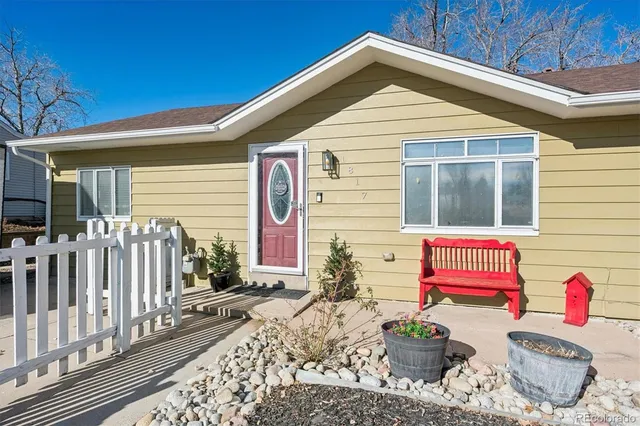 a front view of a house