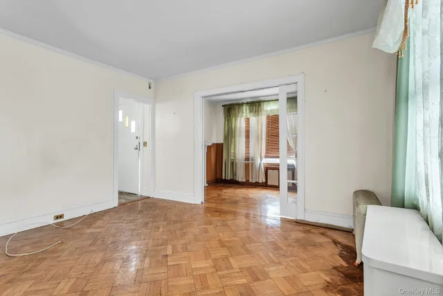 a view of a livingroom with a staircase