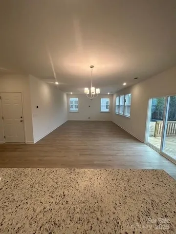 a view of a room with a yard