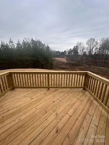 a view of wooden deck