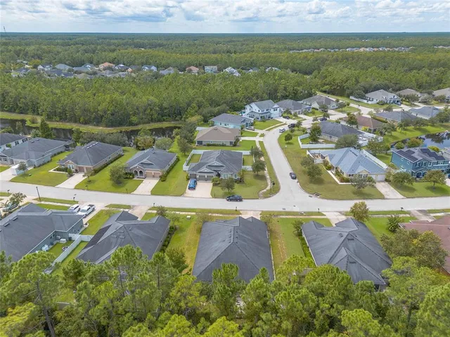 a view of a field with an outdoor space