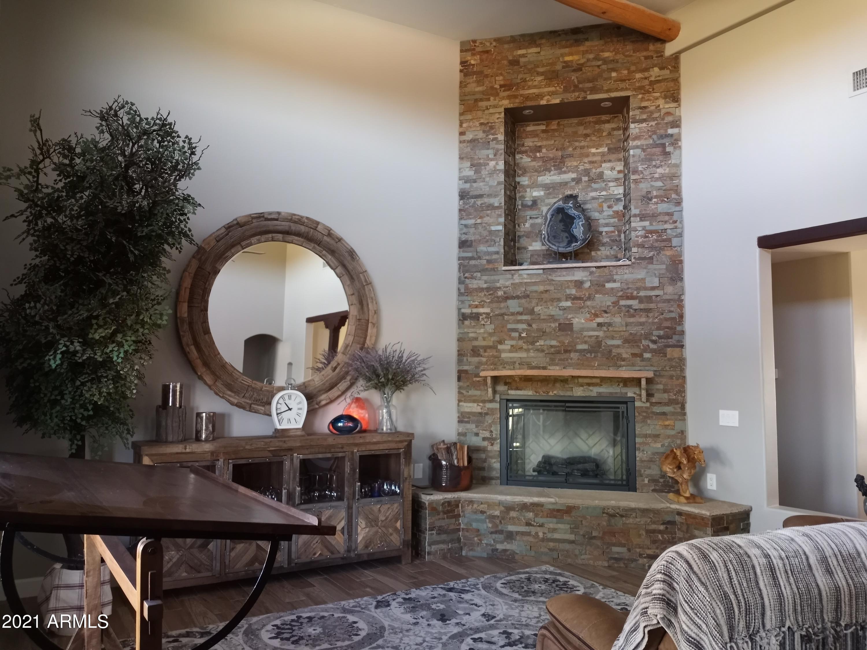 235 West Ridgecrest Road Phoenix, AZ 85086 - Photo 24 of 80 Stunning Stacked Stone Fireplace