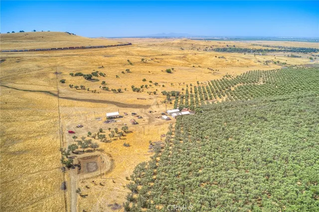 a view of an outdoor space and mountain view