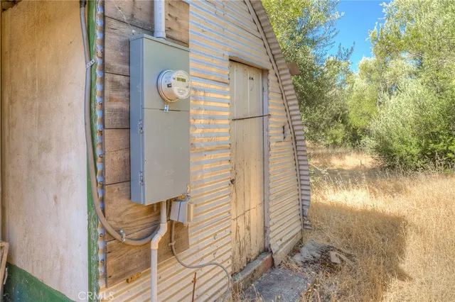 a view of a road with a yard