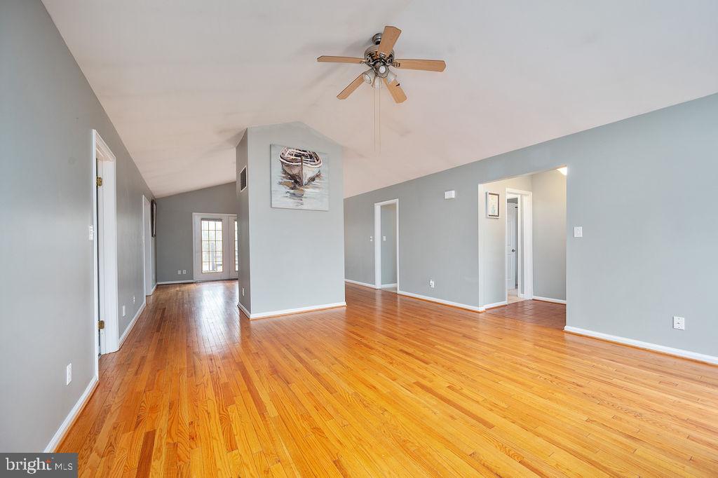 3915 Doran Road Fredericksburg, VA 22407 - Photo 32 of 57 a view of livingroom with hardwood floor and a ceiling fan
