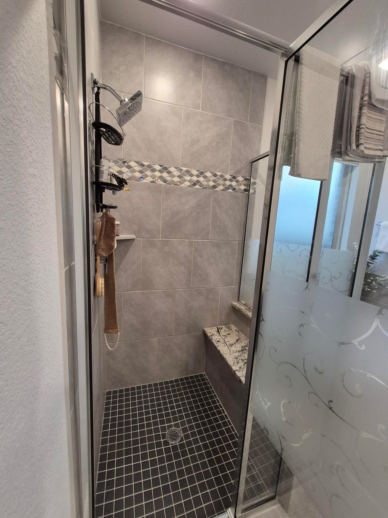 15814 Weston Ridge Drive Humble, TX 77346 - Photo 11 of 43 a bathroom with a glass door shower