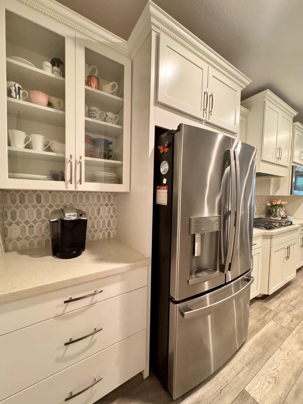 15814 Weston Ridge Drive Humble, TX 77346 - Photo 17 of 43 a kitchen with stainless steel appliances a refrigerator stove and microwave