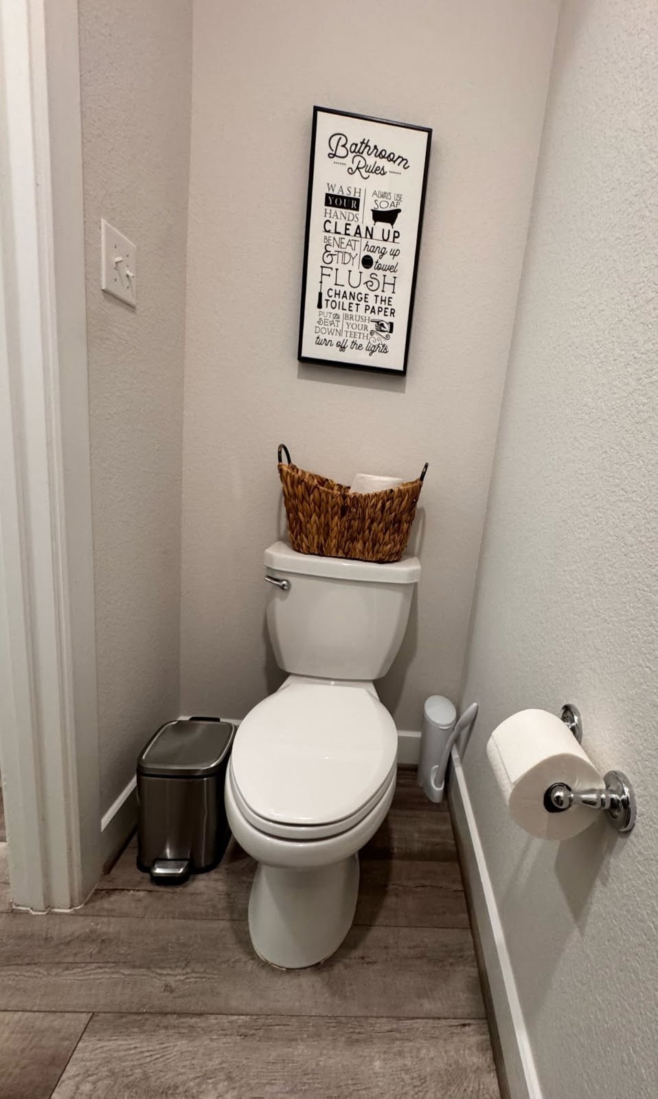 15814 Weston Ridge Drive Humble, TX 77346 - Photo 32 of 43 a bathroom with a toilet and a rug