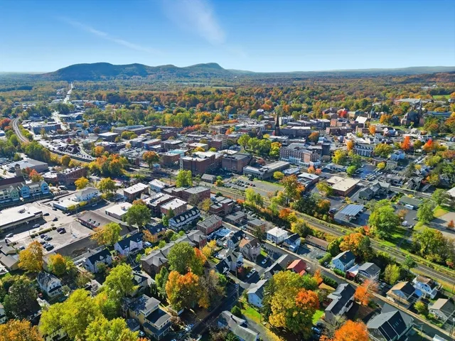 an aerial view of multiple house