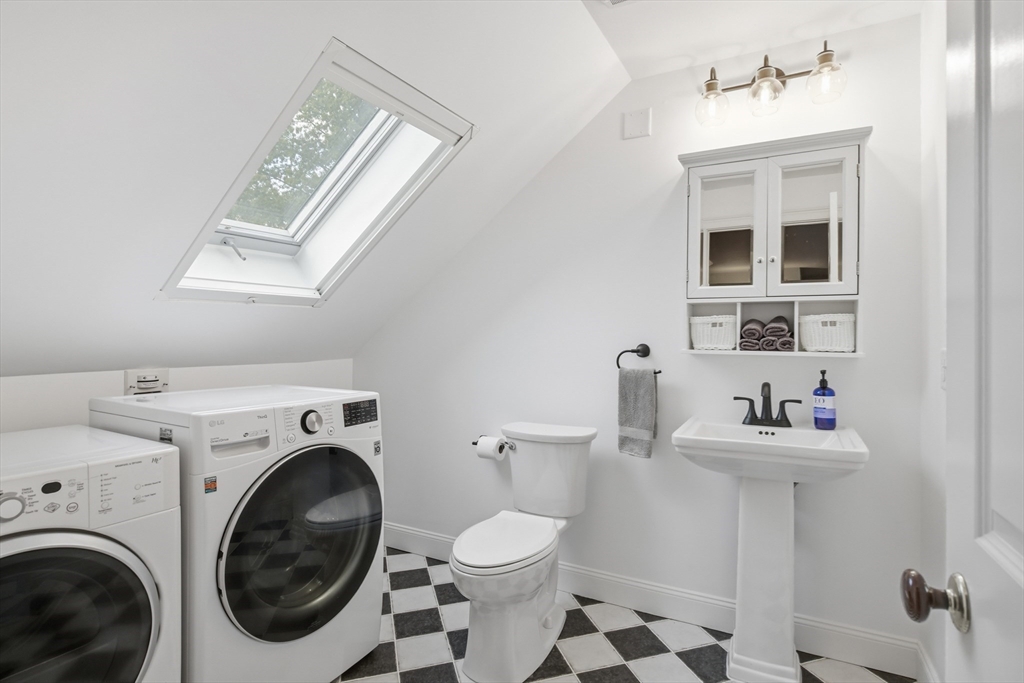 30 Graves Avenue, Unit B Northampton, MA 01060 - Photo 33 of 41 a bathroom with a sink mirror and toilet