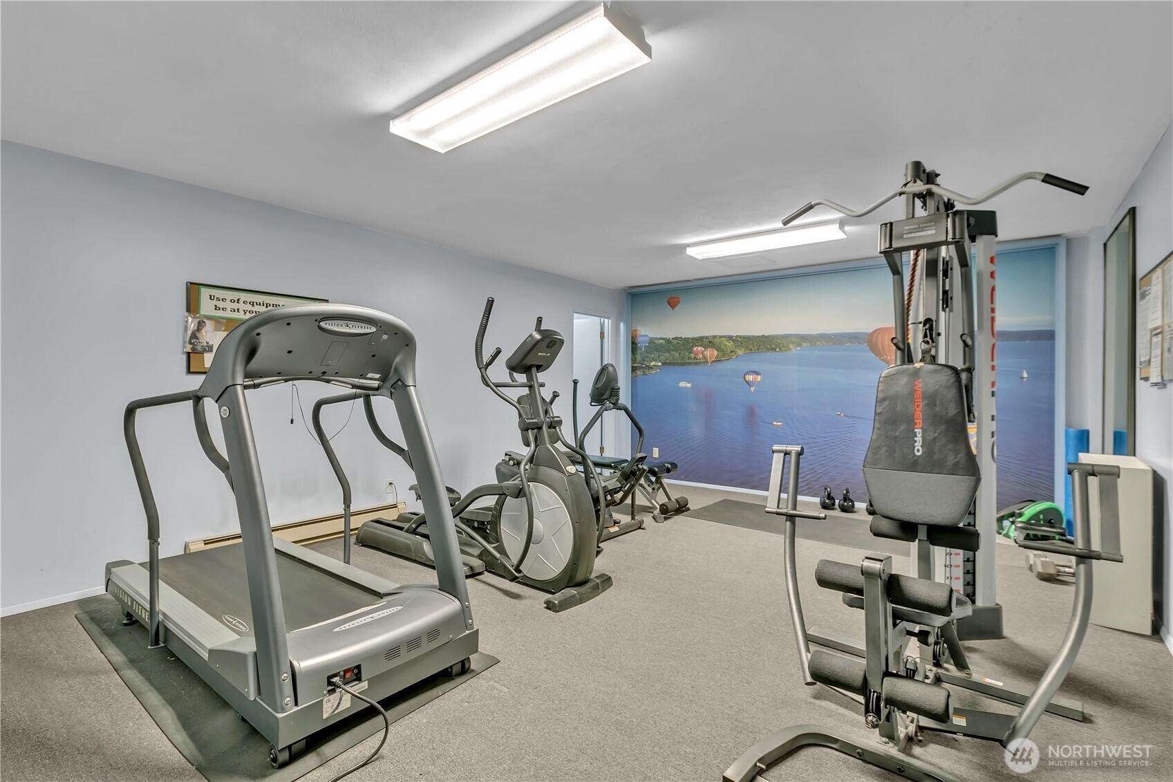 4545 Sand Point Way Northeast, Unit 207 Seattle, WA 98105 - Photo 22 of 25 a room with gym equipment and white walls