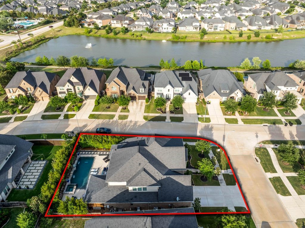28602 Mountain Timber Court Fulshear, TX 77441 - Photo 5 of 47 The aerial views beautifully showcase the size and setting of the lot.