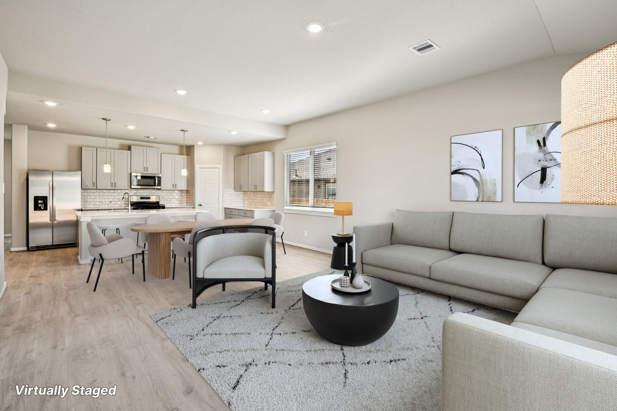 17892 Stone Terrace Montgomery, TX 77316 - Photo 14 of 49 a living room with furniture and kitchen view