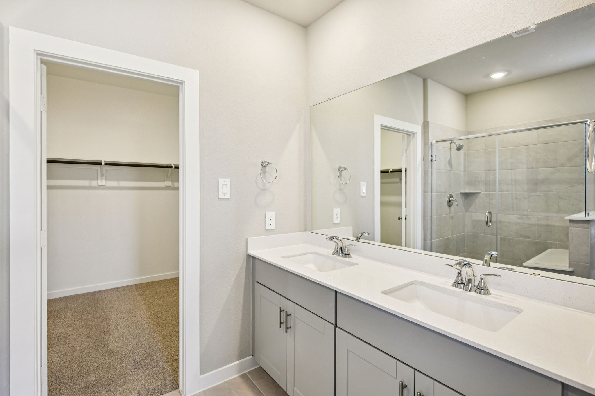 17892 Stone Terrace Montgomery, TX 77316 - Photo 27 of 49 a bathroom with a double vanity sink mirror and double