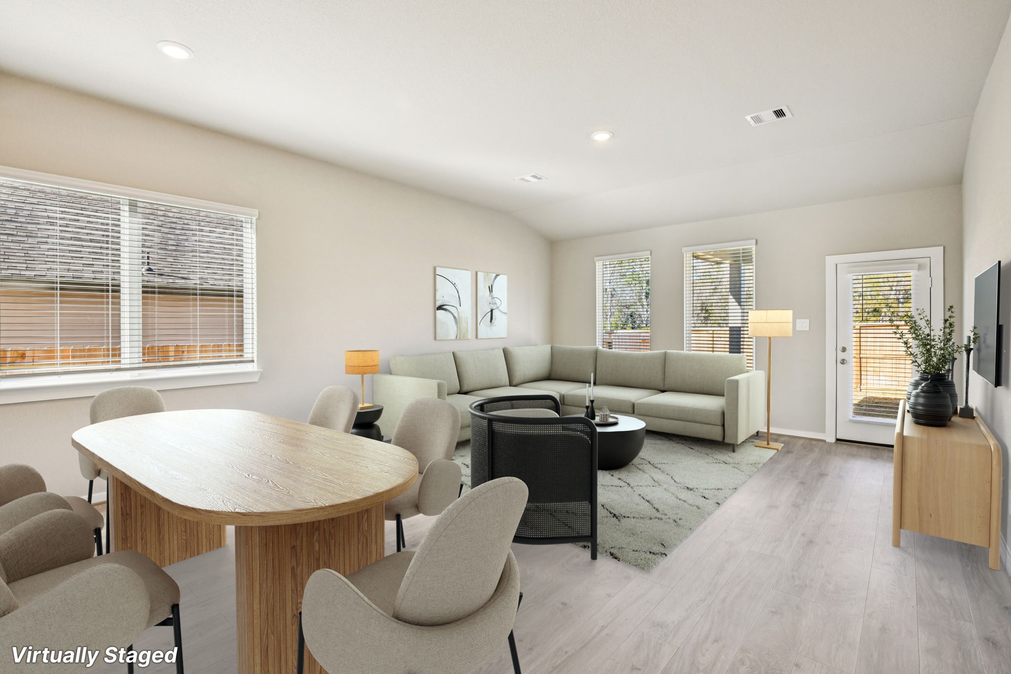 17892 Stone Terrace Montgomery, TX 77316 - Photo 10 of 49 a living room with furniture a table and wooden floor