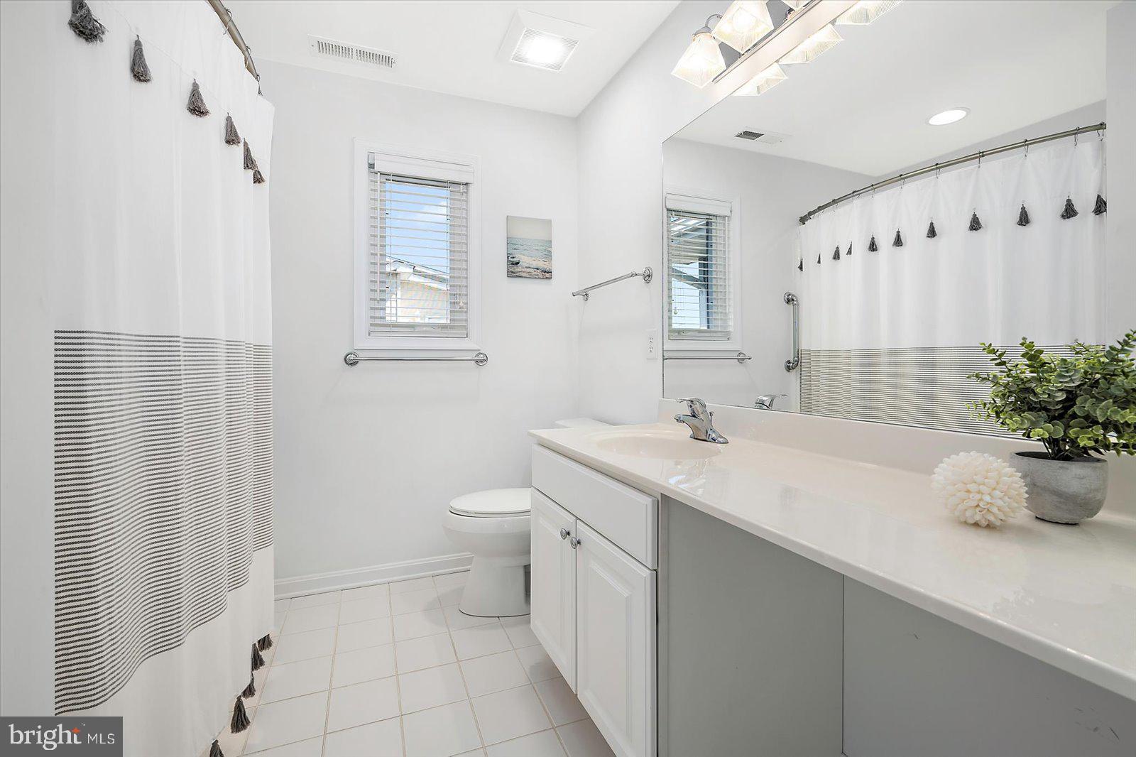 409 Bristol Road South Bethany, DE 19930 - Photo 52 of 89 a bath room with a sink a toilet and a mirror