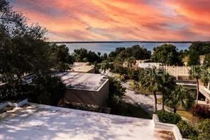 a view of city from balcony