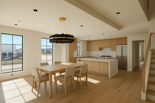 a view of a livingroom with furniture