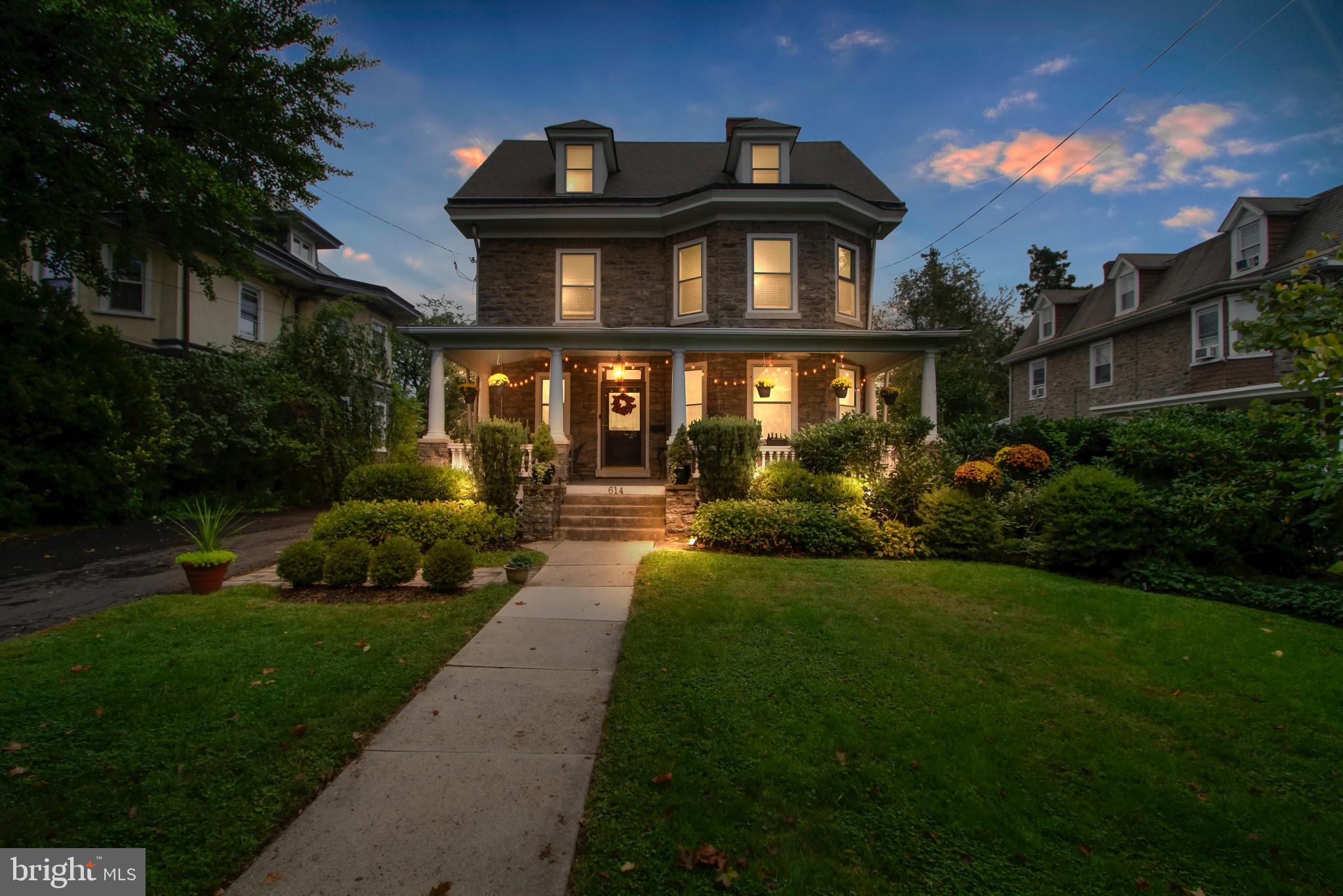 614 Washington Lane Jenkintown, PA 19046 - Photo 2 of 41 Front Night View