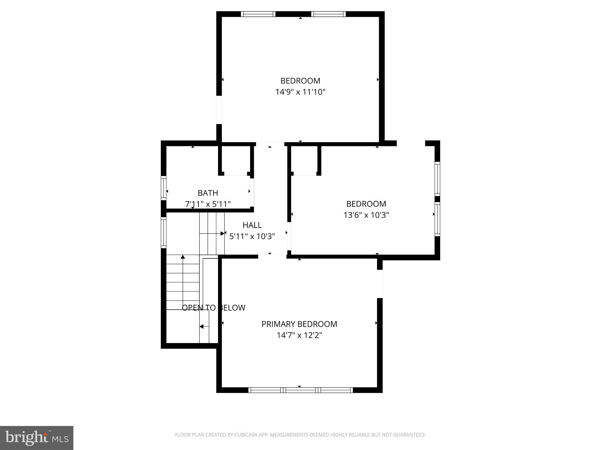 8 Irving Place Baltimore, MD 21208 - Photo 25 of 25 Spacious floor plan with three bedrooms.