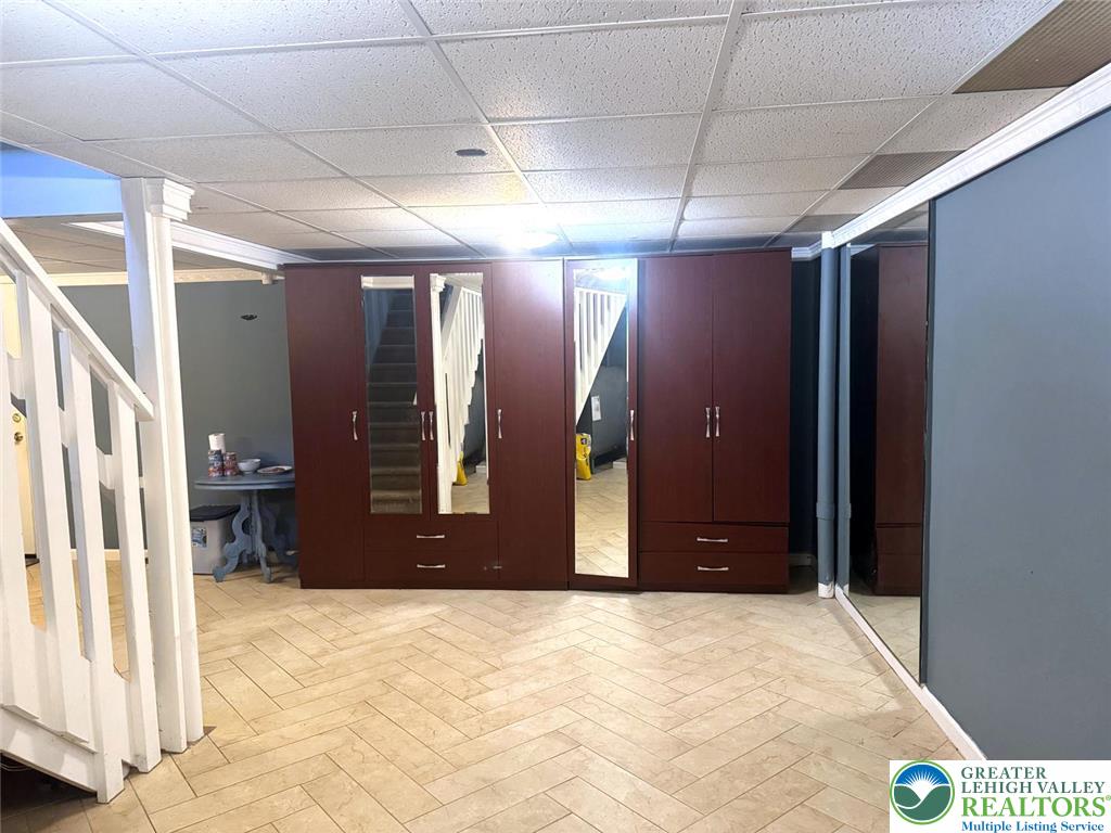 9 Jewel Street Roseto, PA 18013 - Photo 22 of 25 a view of a hallway with wooden shelves