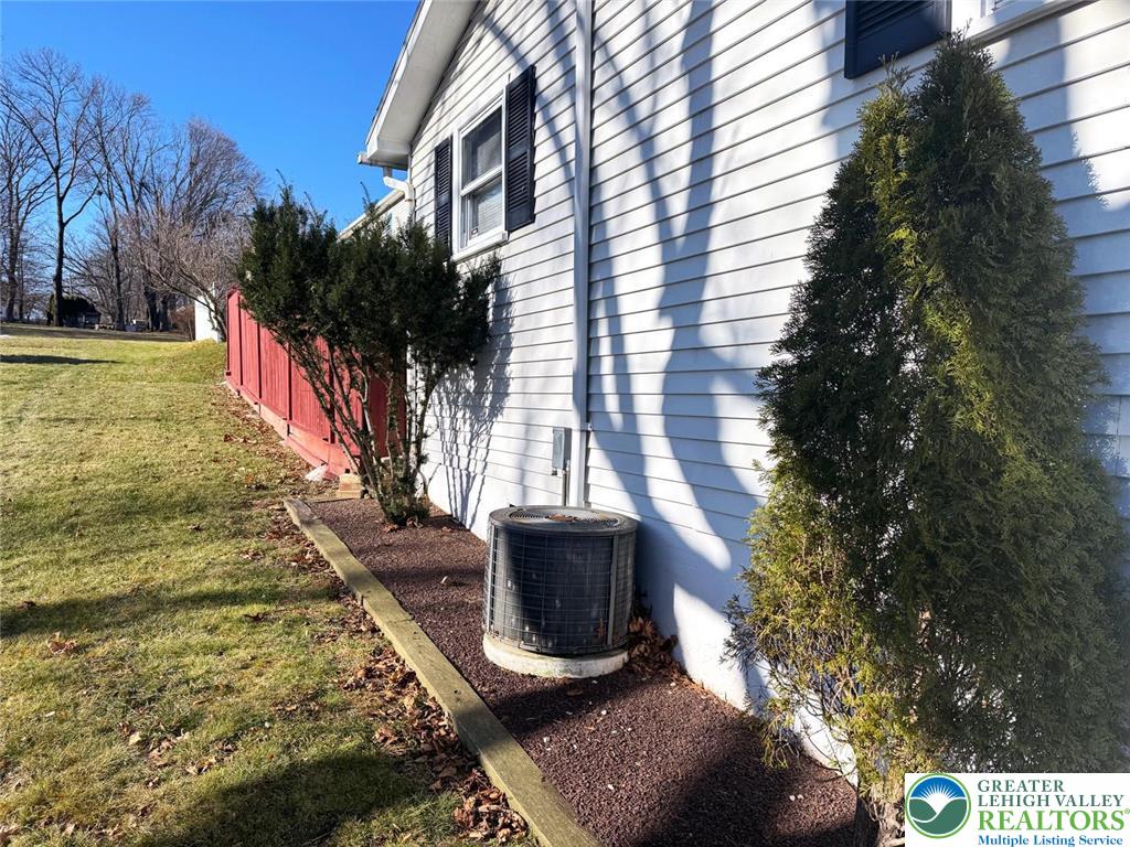 9 Jewel Street Roseto, PA 18013 - Photo 24 of 25 a view of a back yard of the house with a fountain