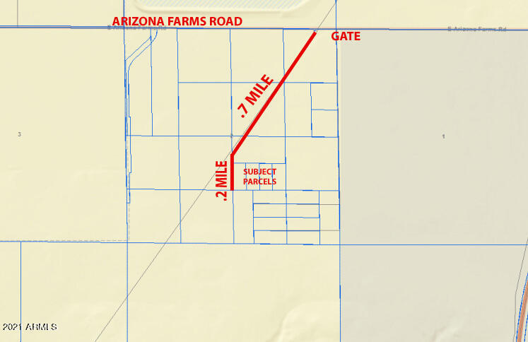 0 East Arizona Farms Road Florence, AZ 85132 - Photo 13 of 16 Plat Zoomed Out with Map!