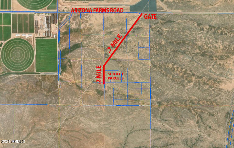 0 East Arizona Farms Road Florence, AZ 85132 - Photo 15 of 16 Satellite with Map to Parcels!
