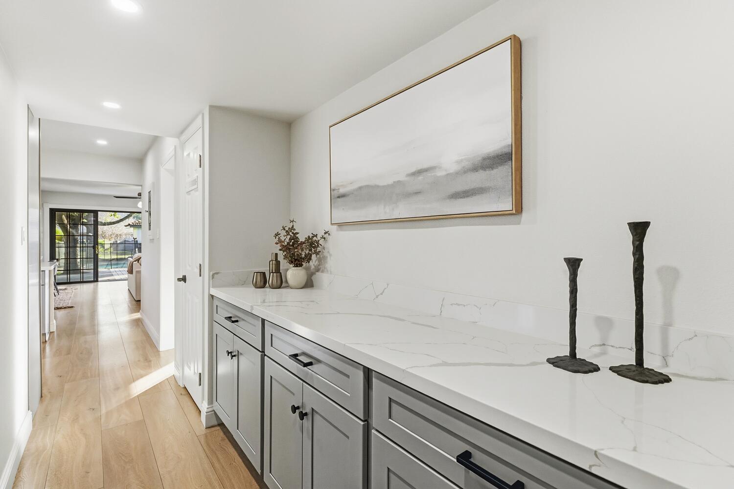 2860 Tioga Way Sacramento, CA 95821 - Photo 21 of 53 a kitchen with a sink and cabinets