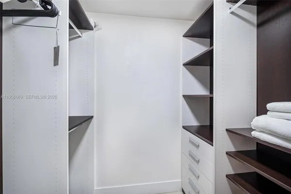 a view of walk in closet