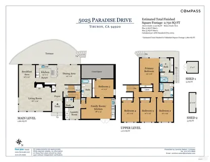 $2,995,000 | 5025 Paradise Drive, Tiburon, CA 94920