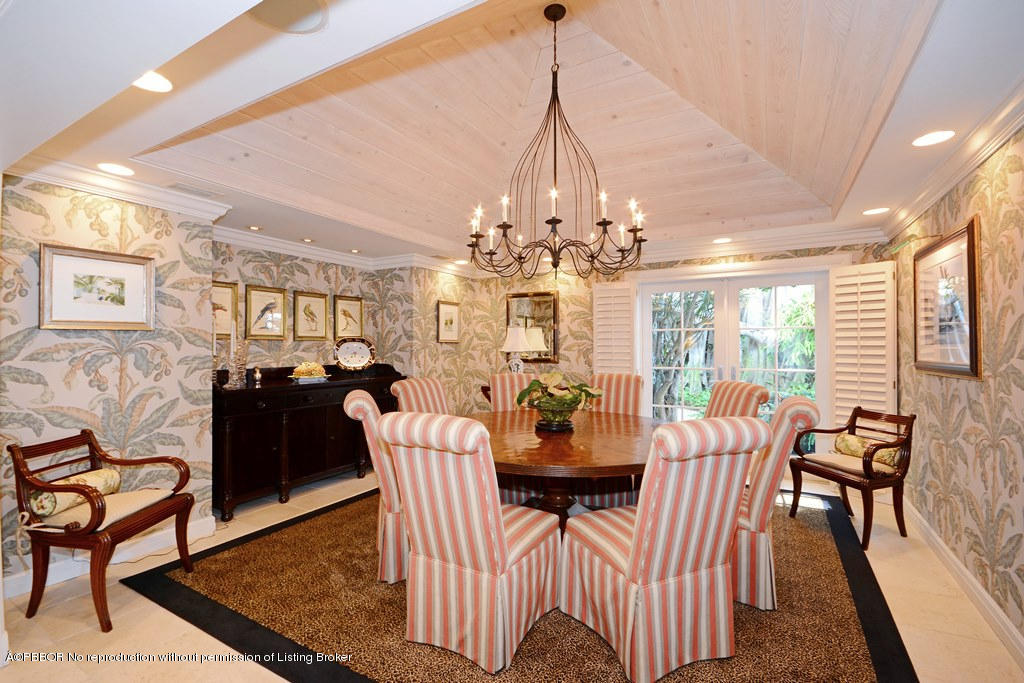 400 Caribbean Road Palm Beach, FL 33480 - Photo 5 of 45 a view of a dining room with furniture window and outside view