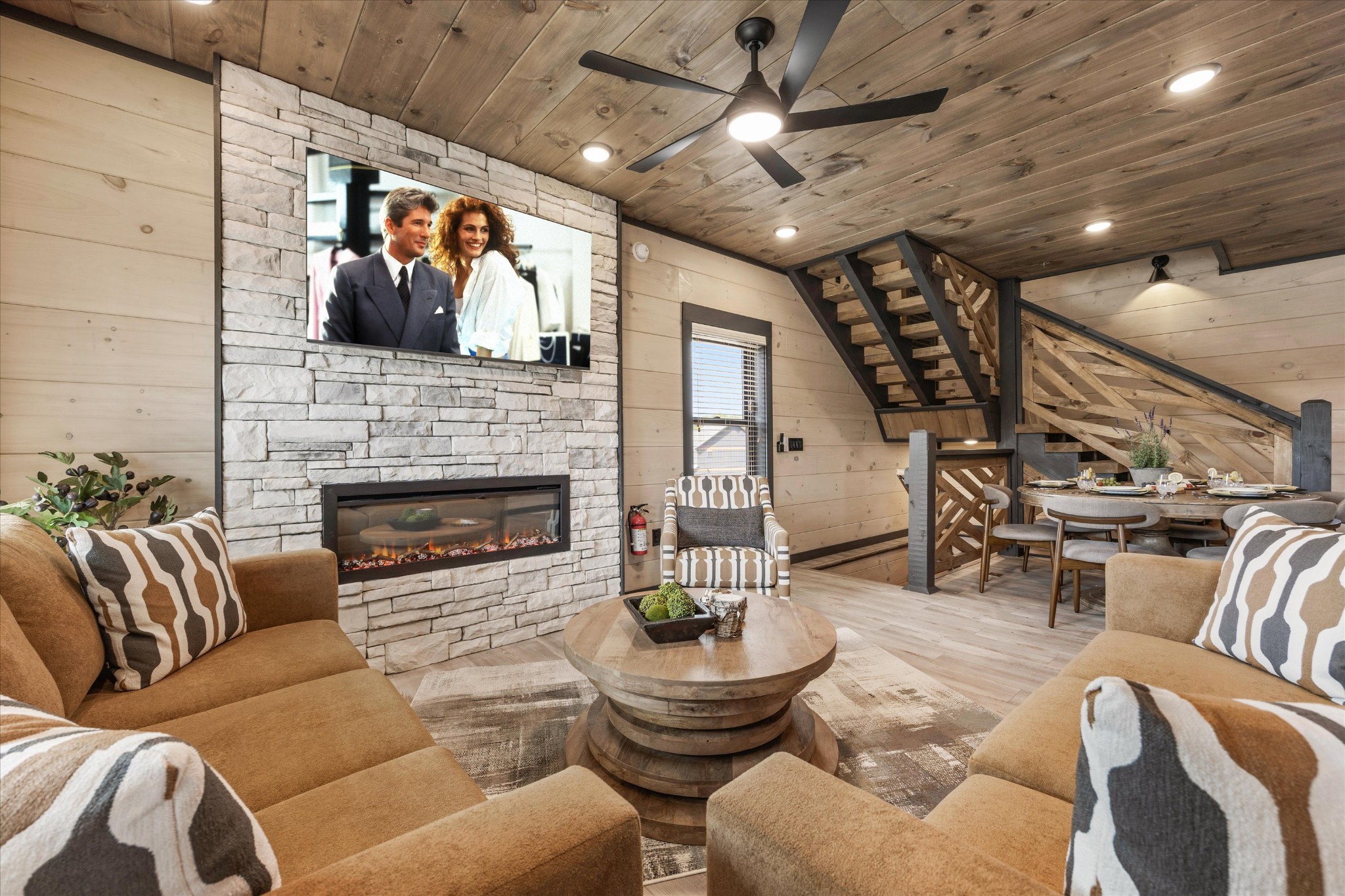 297 Rambling Crk Way Sevierville, TN 37862 - Photo 21 of 84 a living room with furniture and a fireplace