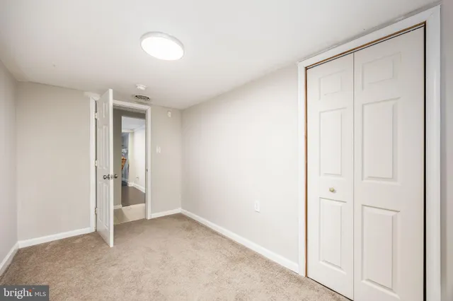 a view of an empty room