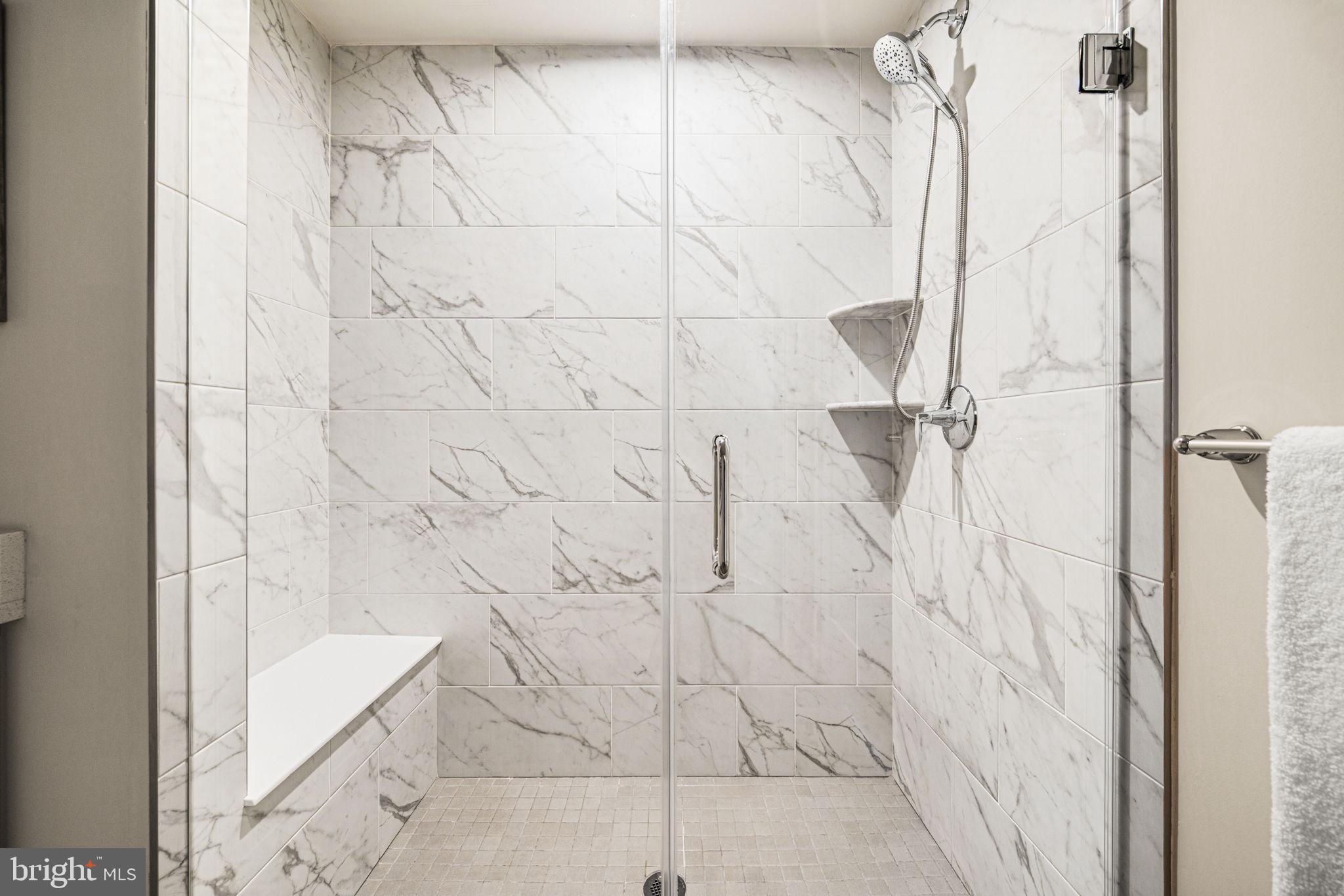 176 Kennedy Drive Media, PA 19063 - Photo 20 of 46 Upgraded shower tile and frameless door