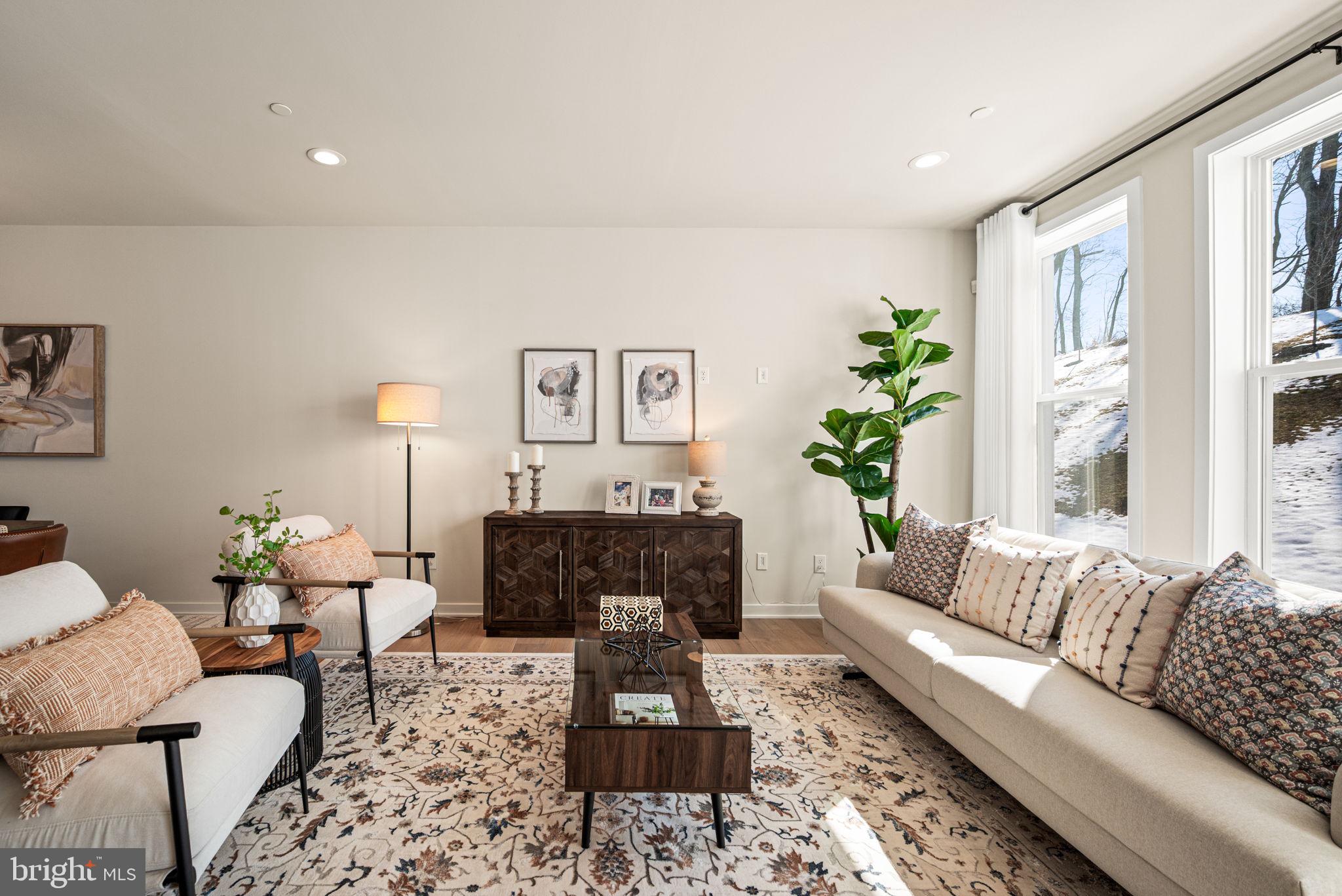 176 Kennedy Drive Media, PA 19063 - Photo 4 of 46 Living Room with tall windows