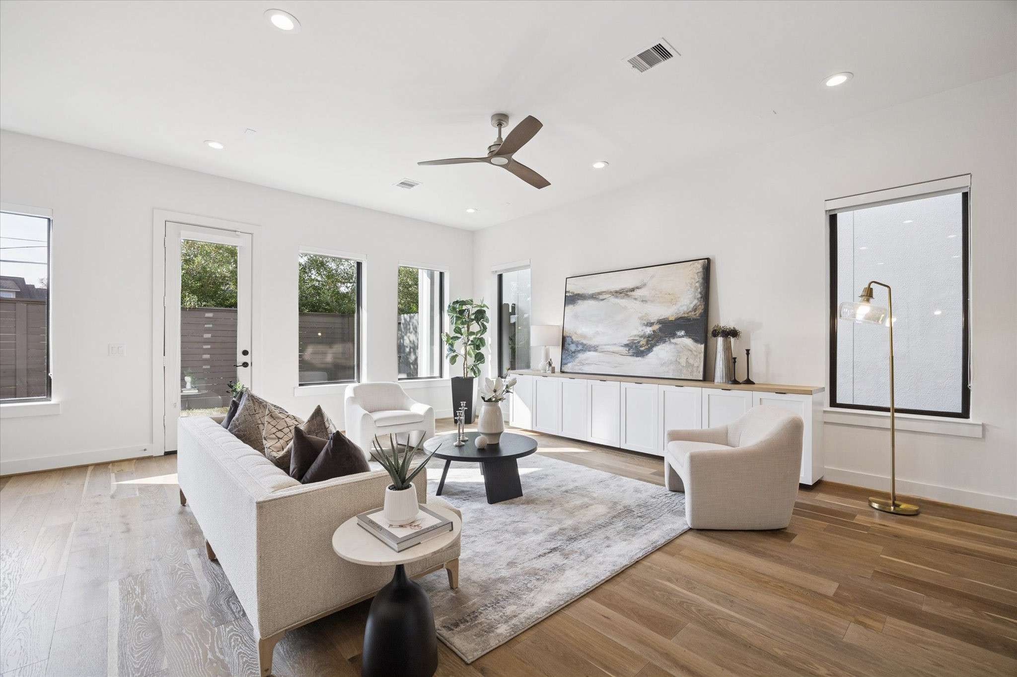 1739 Ojeman Point Lane Houston, TX 77055 - Photo 14 of 35 Primary living spaces are thoughtfully situated on the first floor.