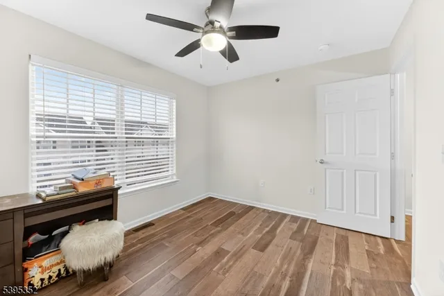 a view of workspace with a window