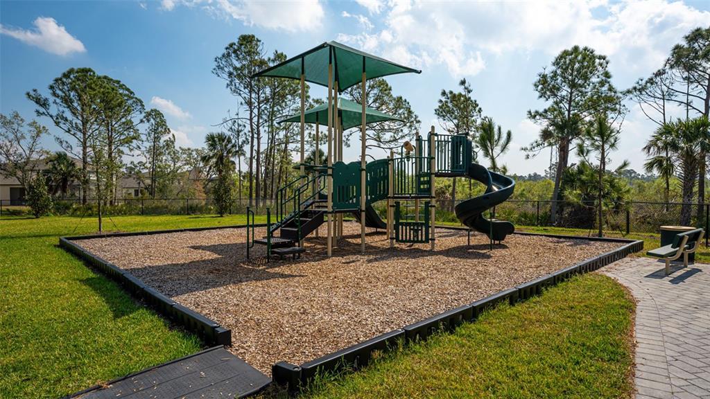 19625 Fishhawk Trail Venice, FL 34293 - Photo 35 of 38 a view of a backyard with a slide